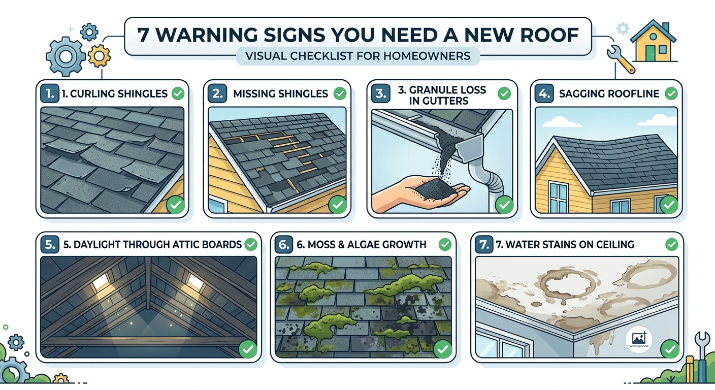 7 warning signs you need a new roof visual checklist