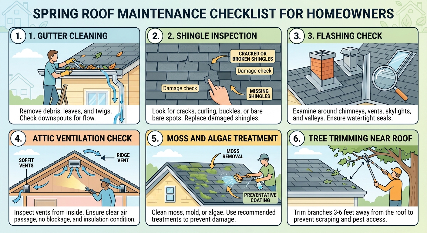 Spring roof maintenance checklist for homeowners